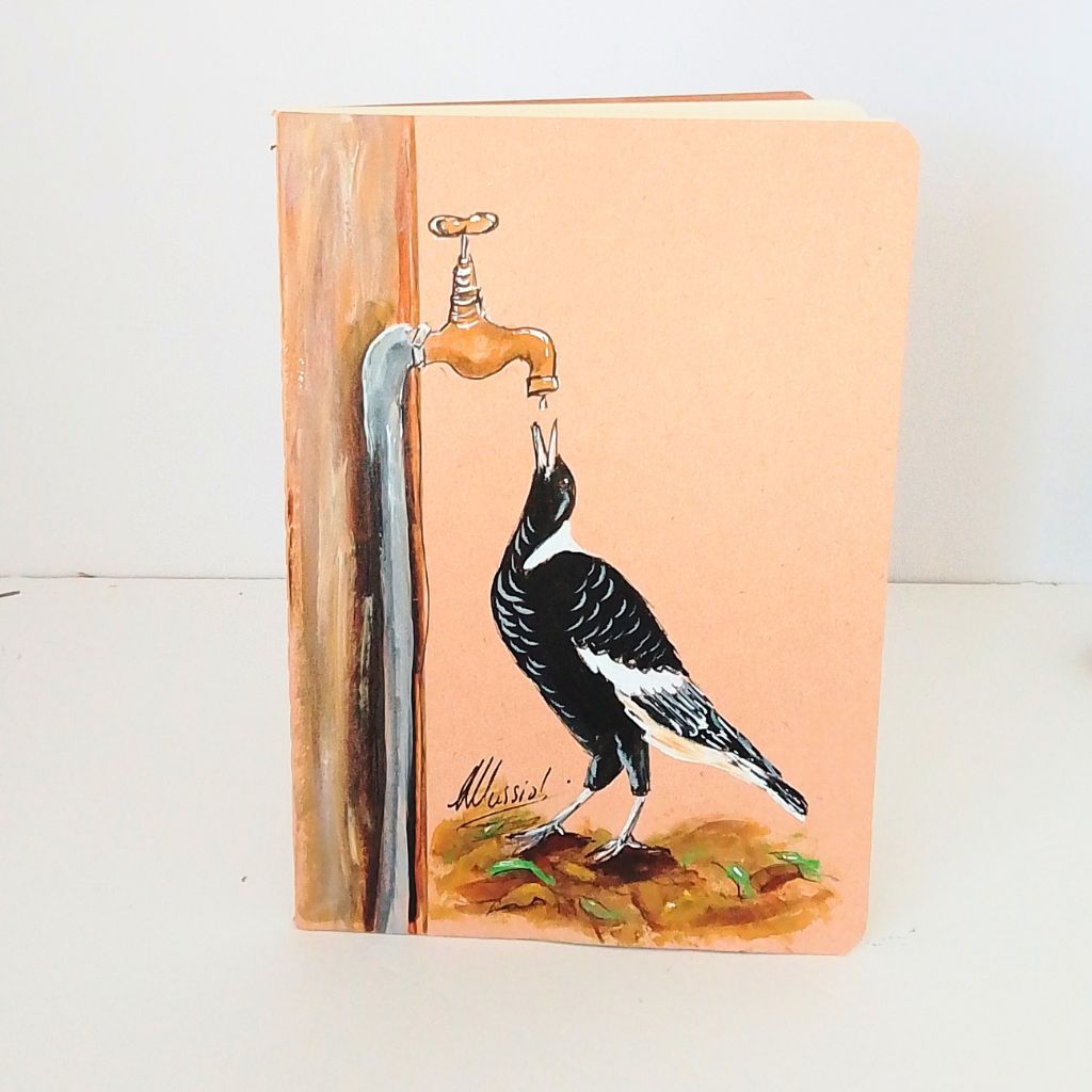 Notebooks Cotton Bound Lined A5 featuring birds and animals