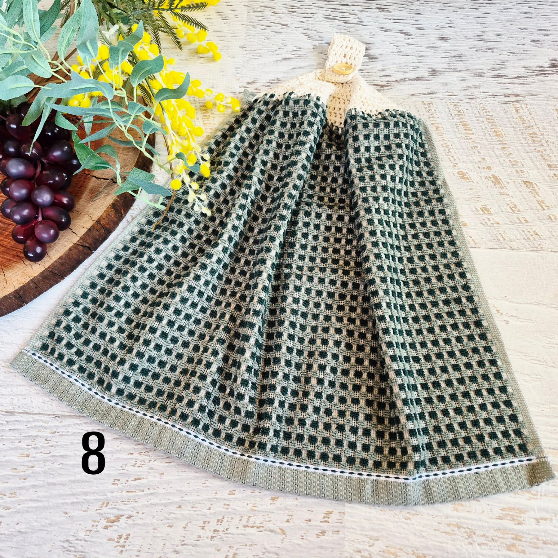 Kitchen Hand Towel | Hanging | Cotton | SINGLE LAYER | 9 Styles - 1-9