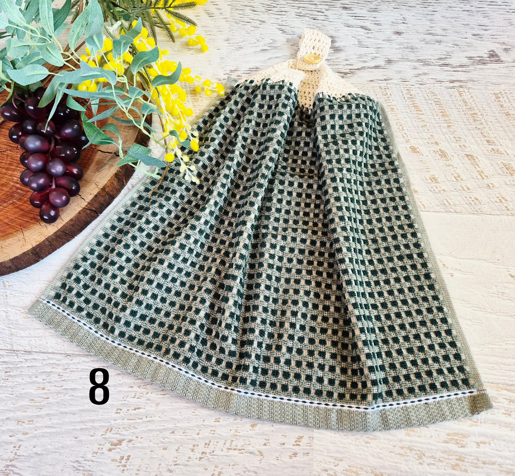 Kitchen Hand Towel | Hanging | Cotton | SINGLE LAYER | 9 Styles - 1-9
