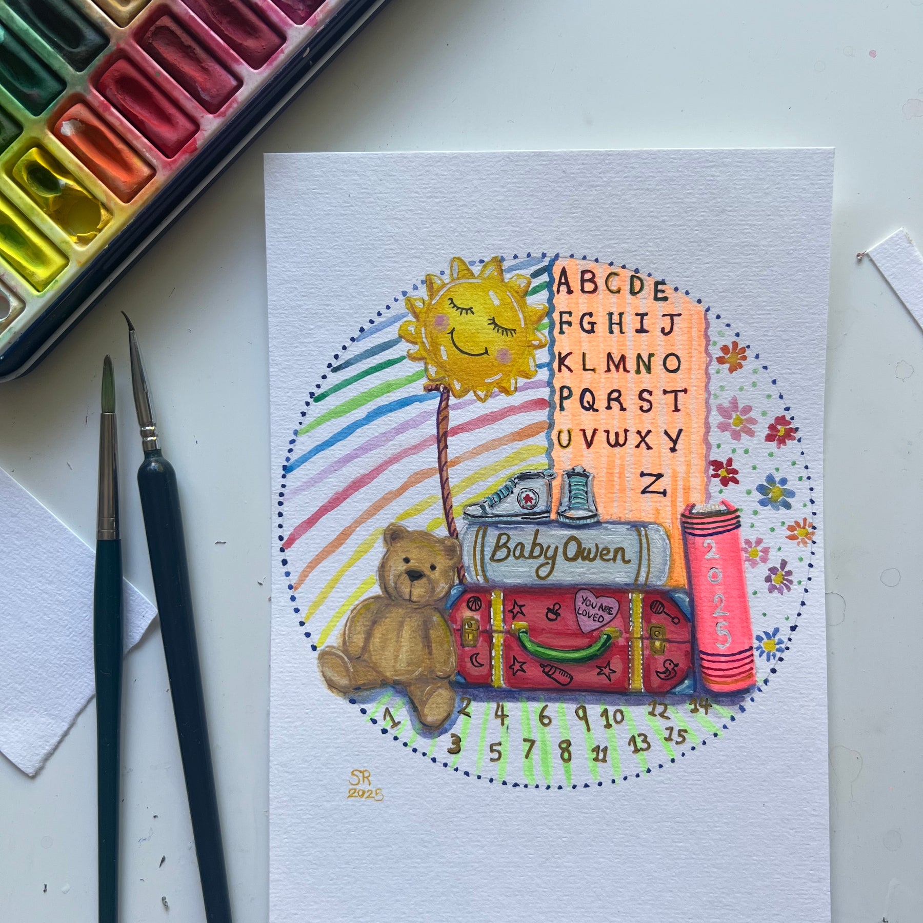 Custom watercolour | Personalised Gift | Still Life Story