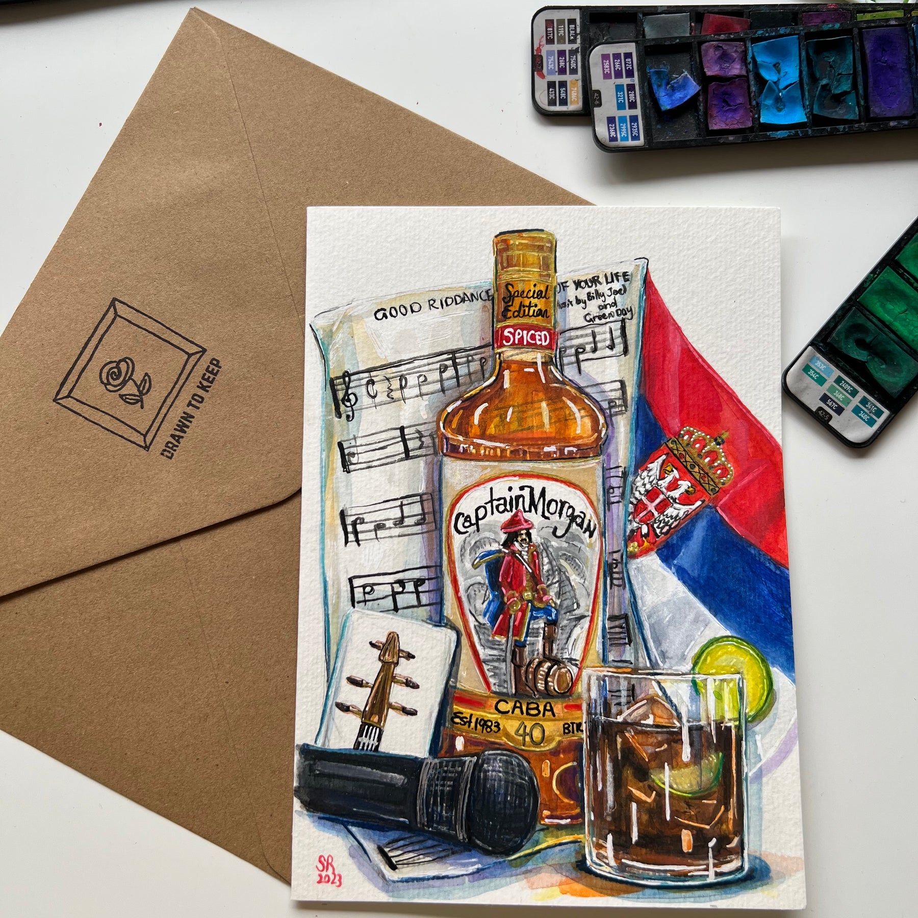 Custom watercolour | Personalised Gift | Still Life Story