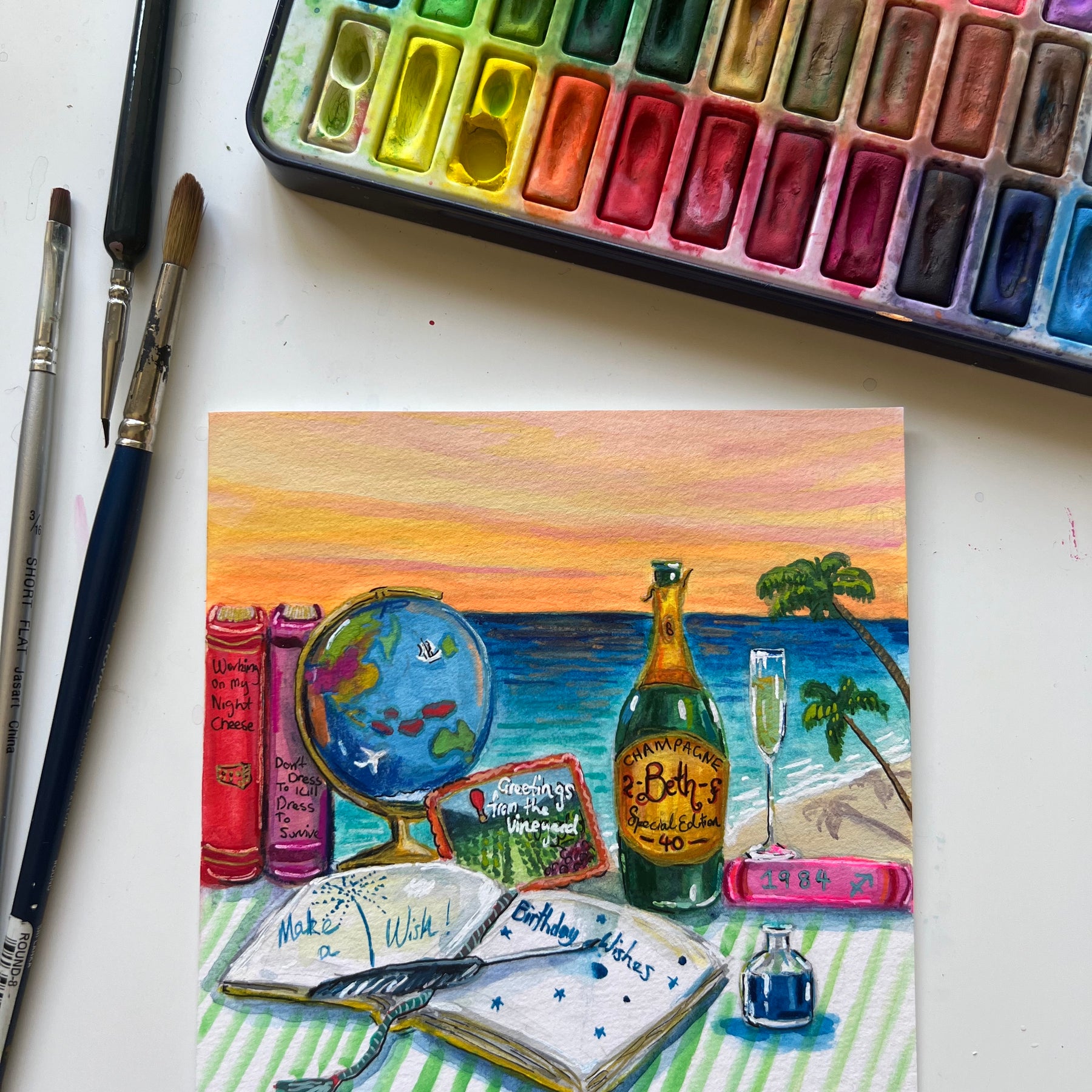 Custom watercolour | Personalised Gift | Still Life Story