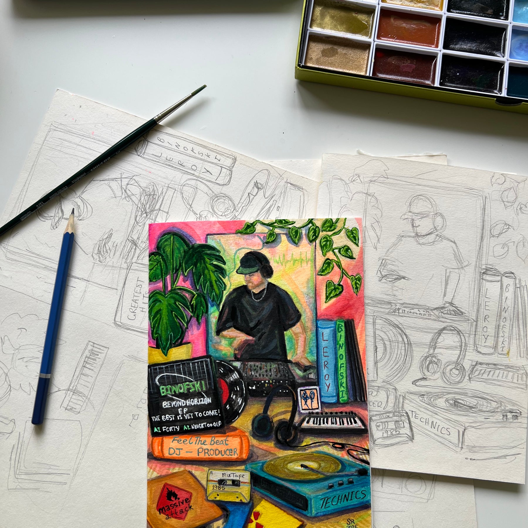 Custom watercolour | Personalised Gift | Still Life Story