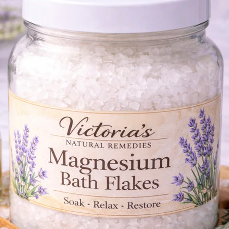 Relax & Recover Set | Magnesium Bath Flakes + Bath Bomb + Magnesium Soap | Self Care Gift Set