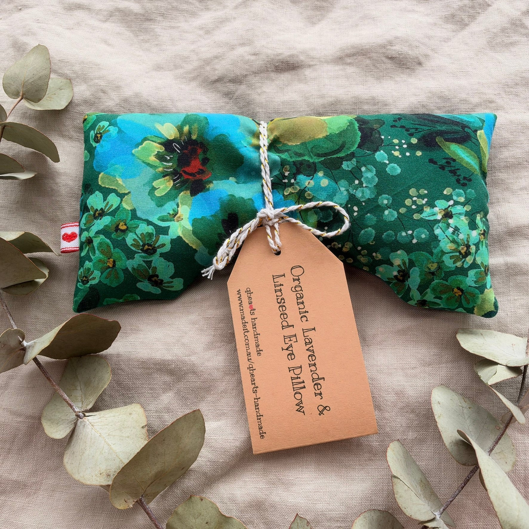 Organic Linseed OR Rice Eye Pillows with Option to add Organic Tasmanian Lavender