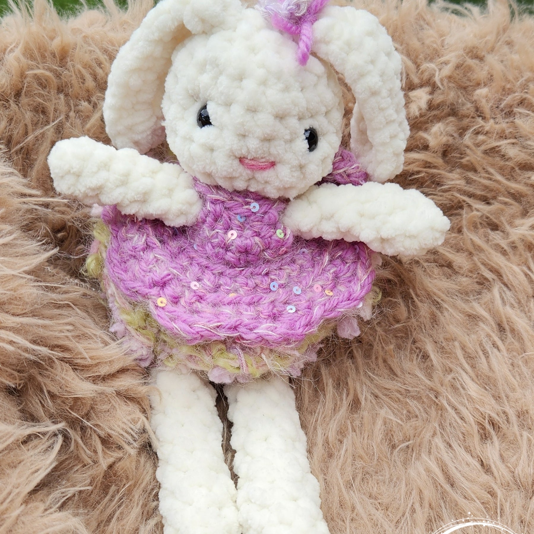 Handmade Plush Bunny with Removable Clothes