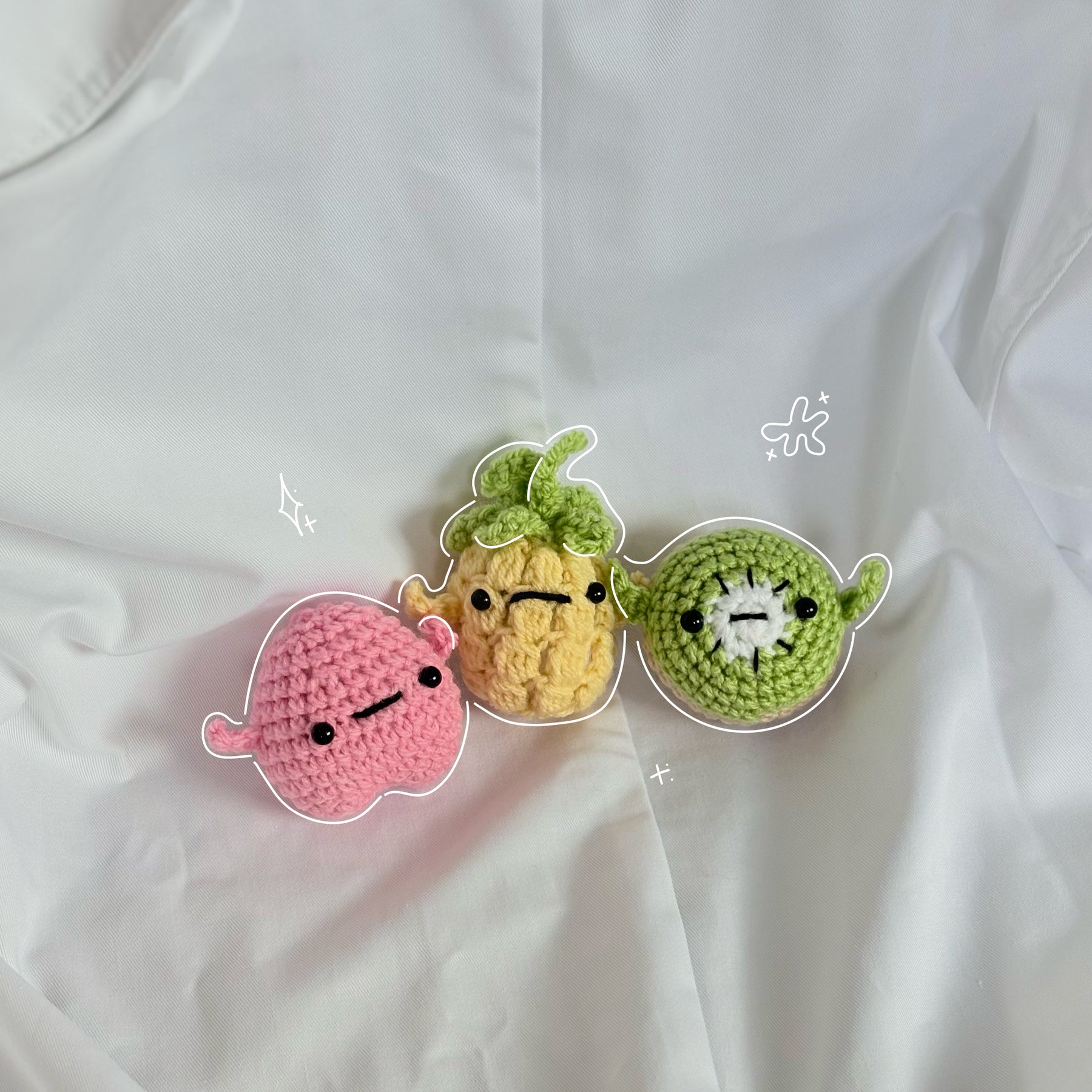 Crochet fruit and veggies