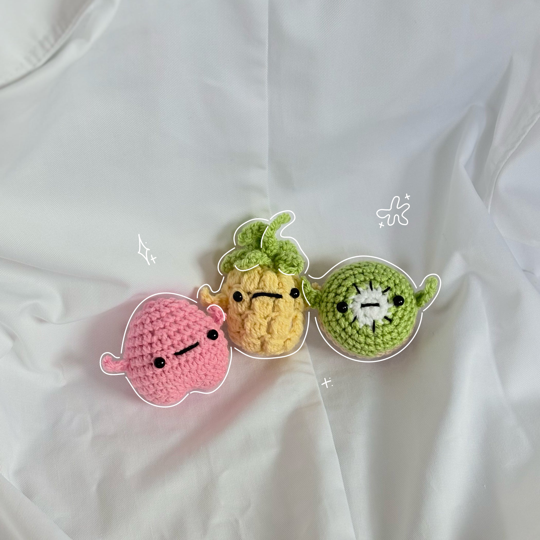 Crochet fruit and veggies