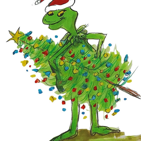 Grinch Christmas cards and tags