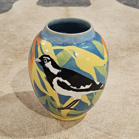 Peewee (Magpie Lark) Vase