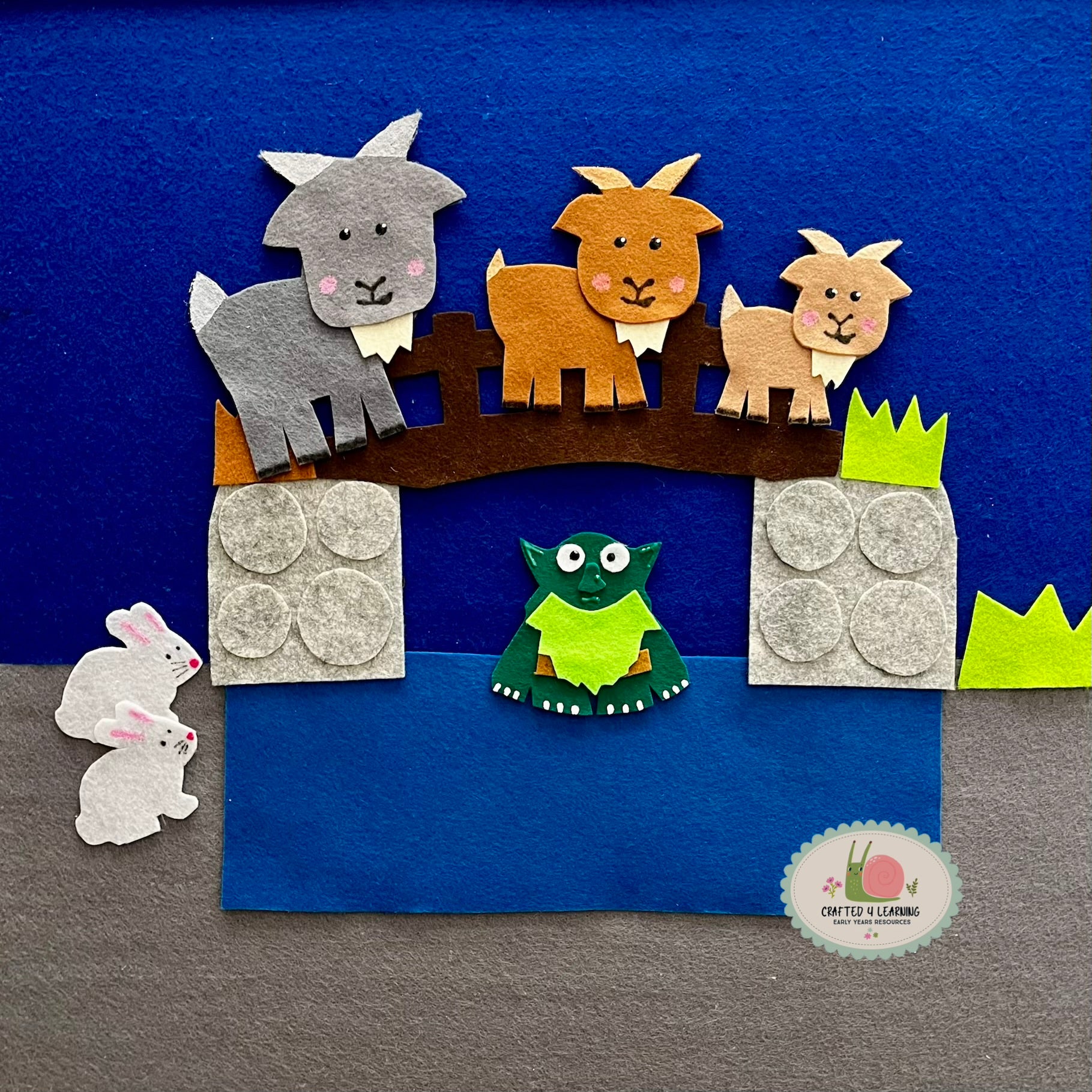 The Three Billy Goats Gruff Story Felt Board Set