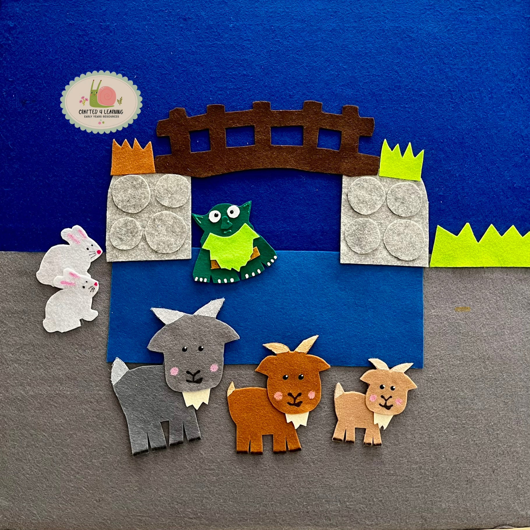 The Three Billy Goats Gruff Story Felt Board Set