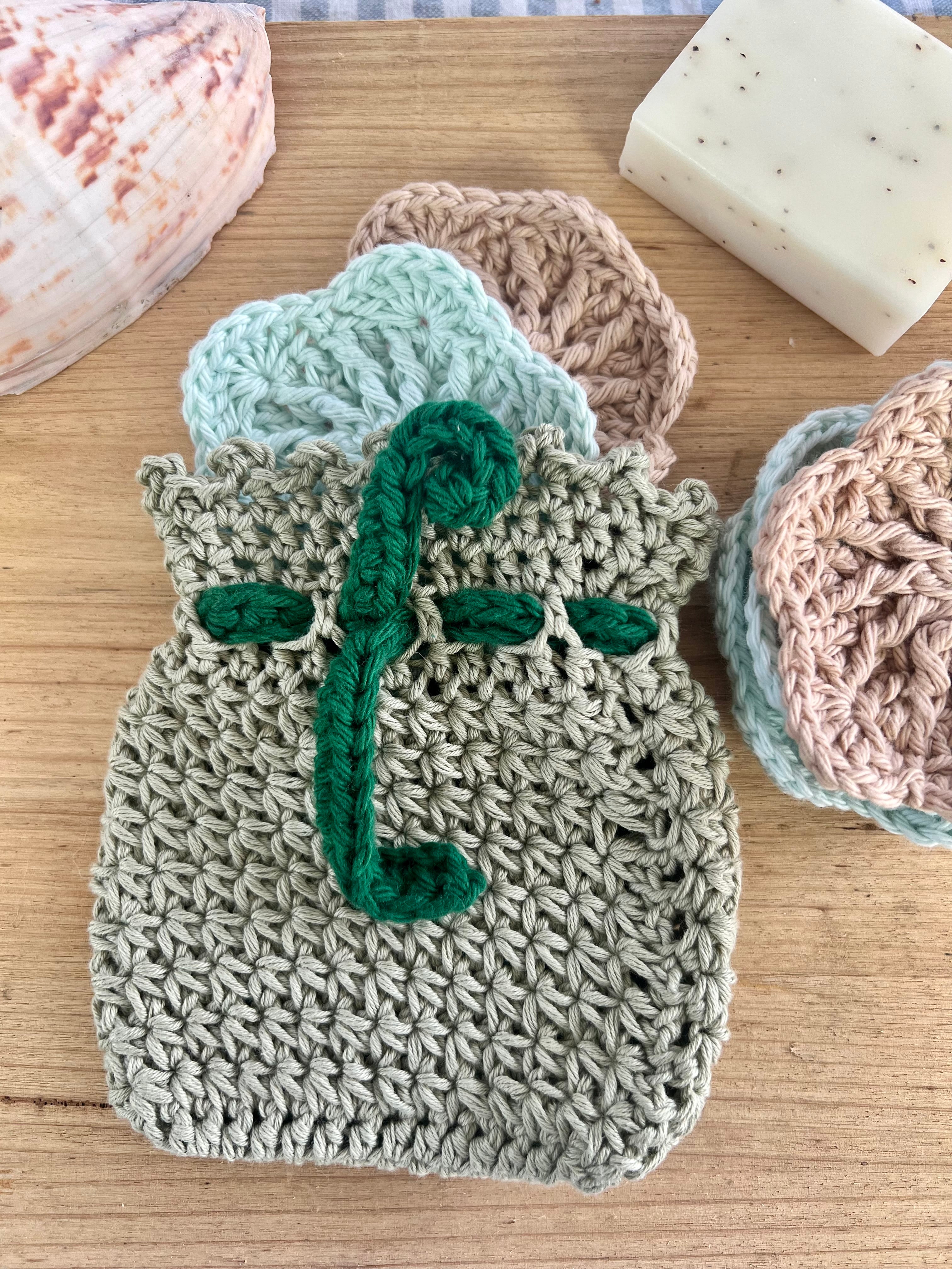 Self Care Gift Set, Crochet Bath Set, Eco Friendly Self Care Gift, Beach House Gift