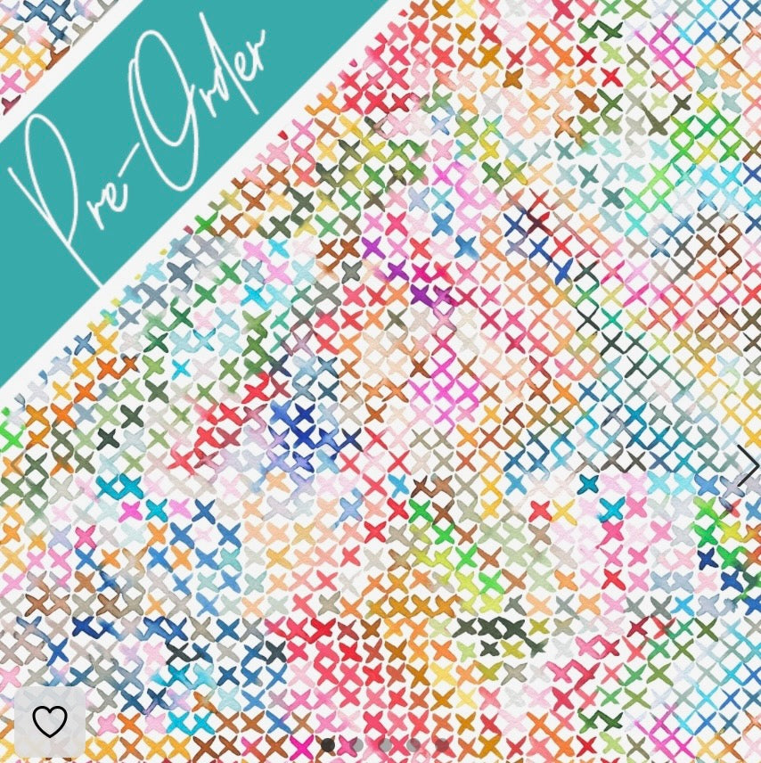 PRE-ORDER Water-resistant wet bags - Cross Stitch Colourful Geometric X Texture (Ninola Design)