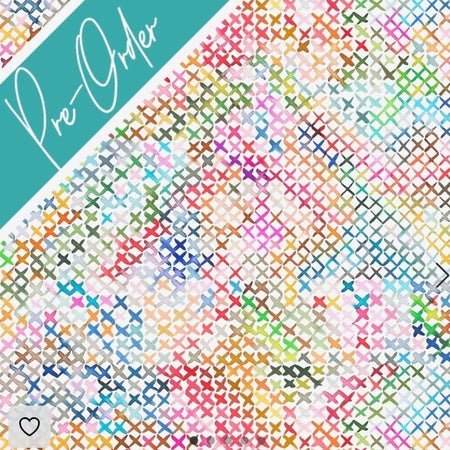 PRE-ORDER Water-resistant wet bags - Cross Stitch Colourful Geometric X Texture (Ninola Design)