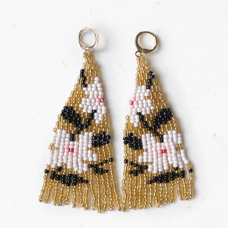 Flora Drops Beaded Earrings