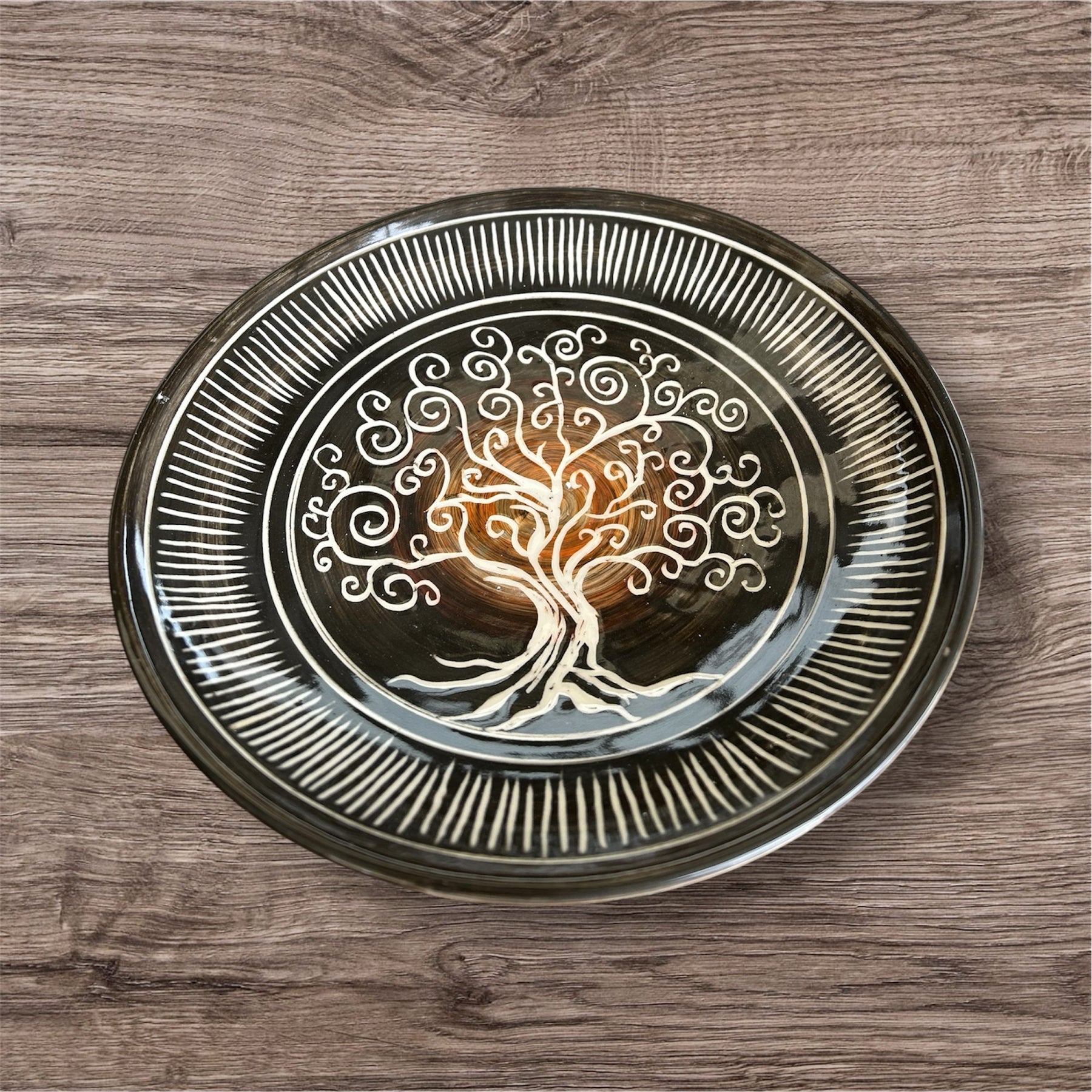 Ceramic tree of life bowl