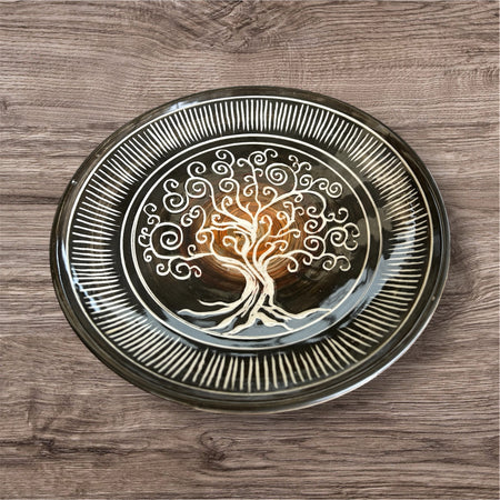 Ceramic tree of life bowl