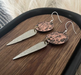Copper Circle Dangles