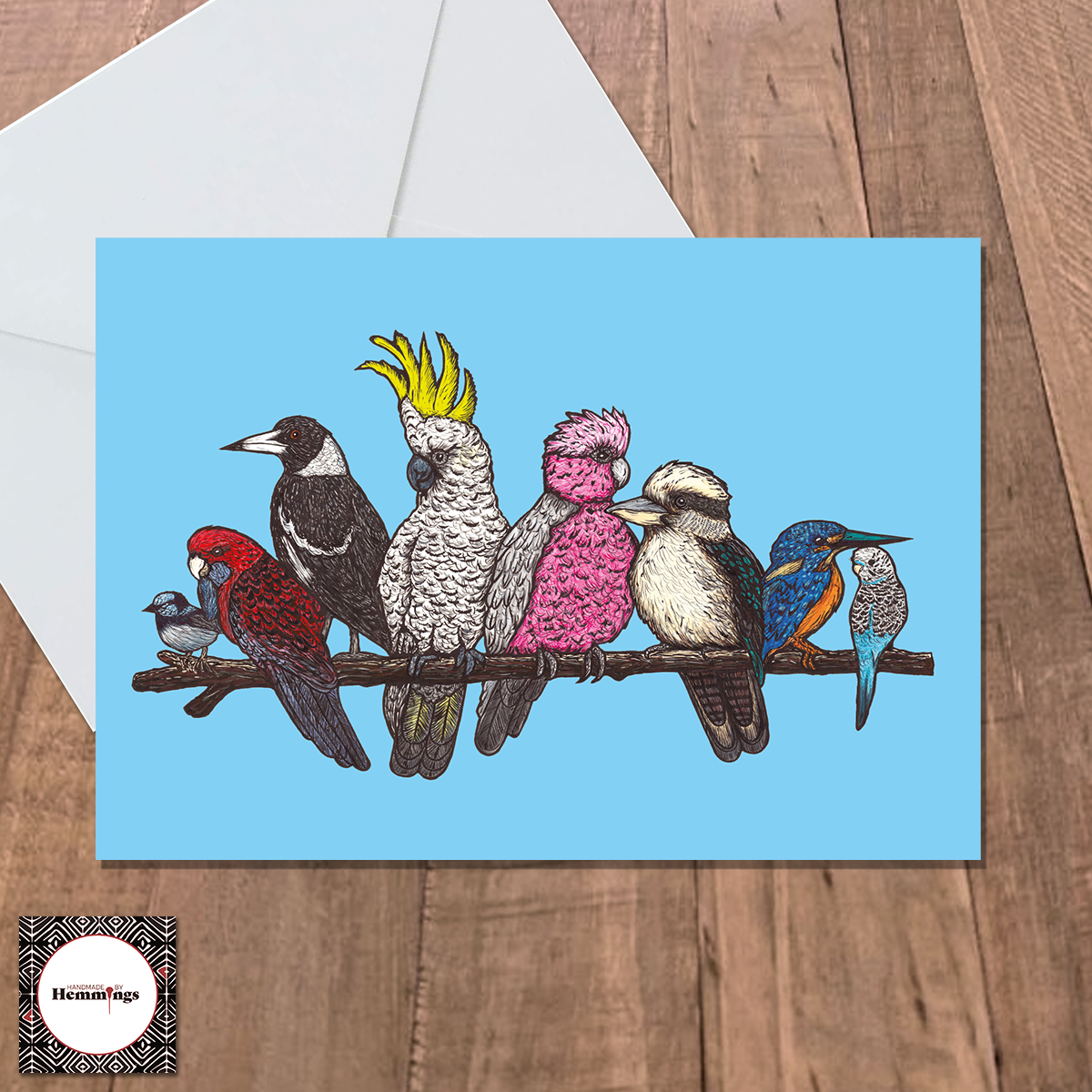 Bundle 4 Birds on a Branch with Envelopes