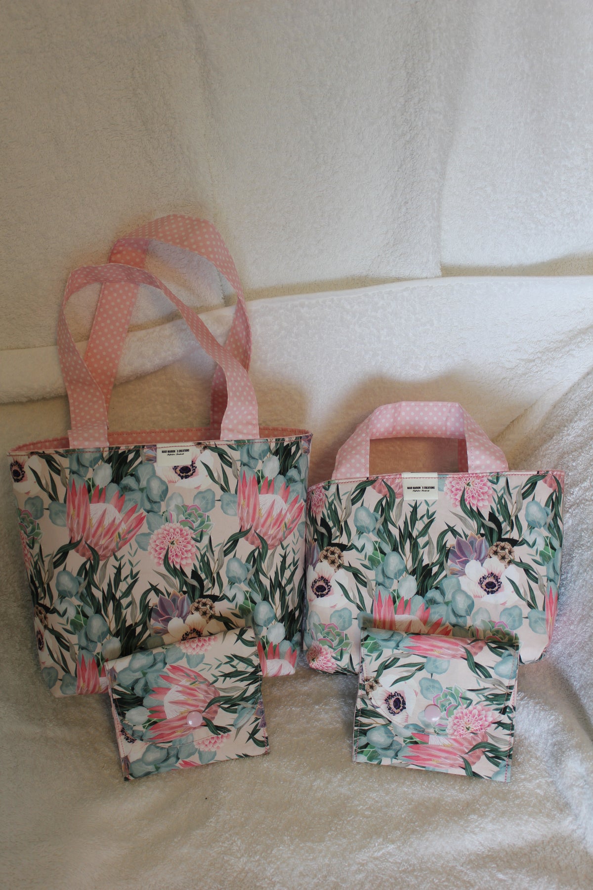 KING PROTEA & DAHLIA´S - TINY TOT´S TOTE BAG RANGE