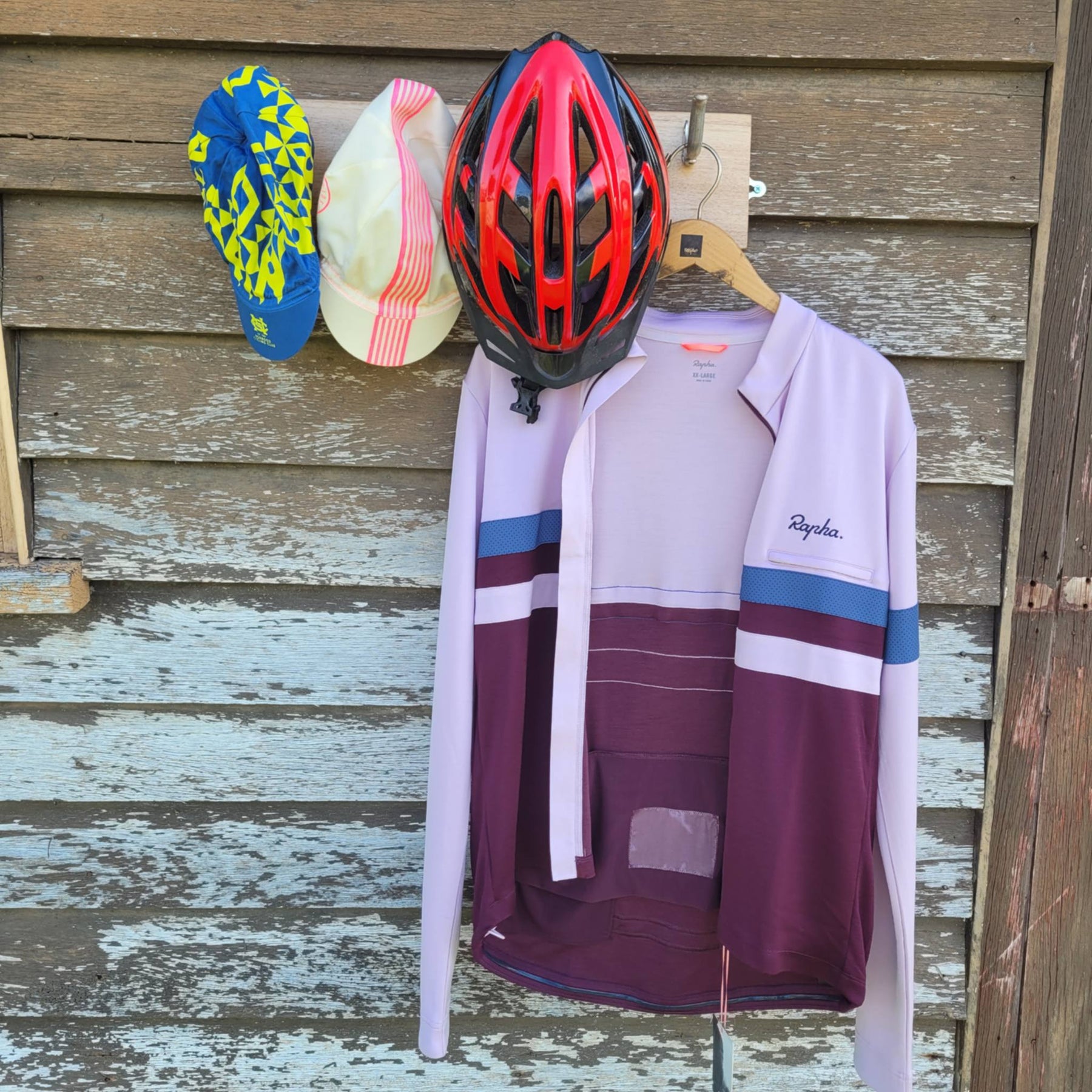 Cycling coat hat 4 lever wall hanger gift