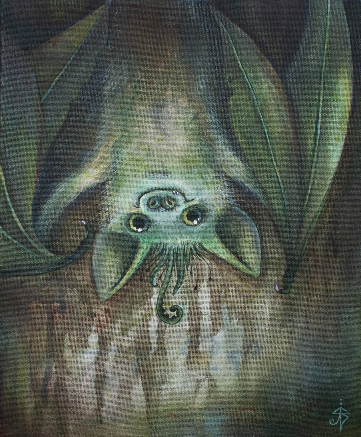 A5 Art Print - Frankie the Fiddleheaded Familiar