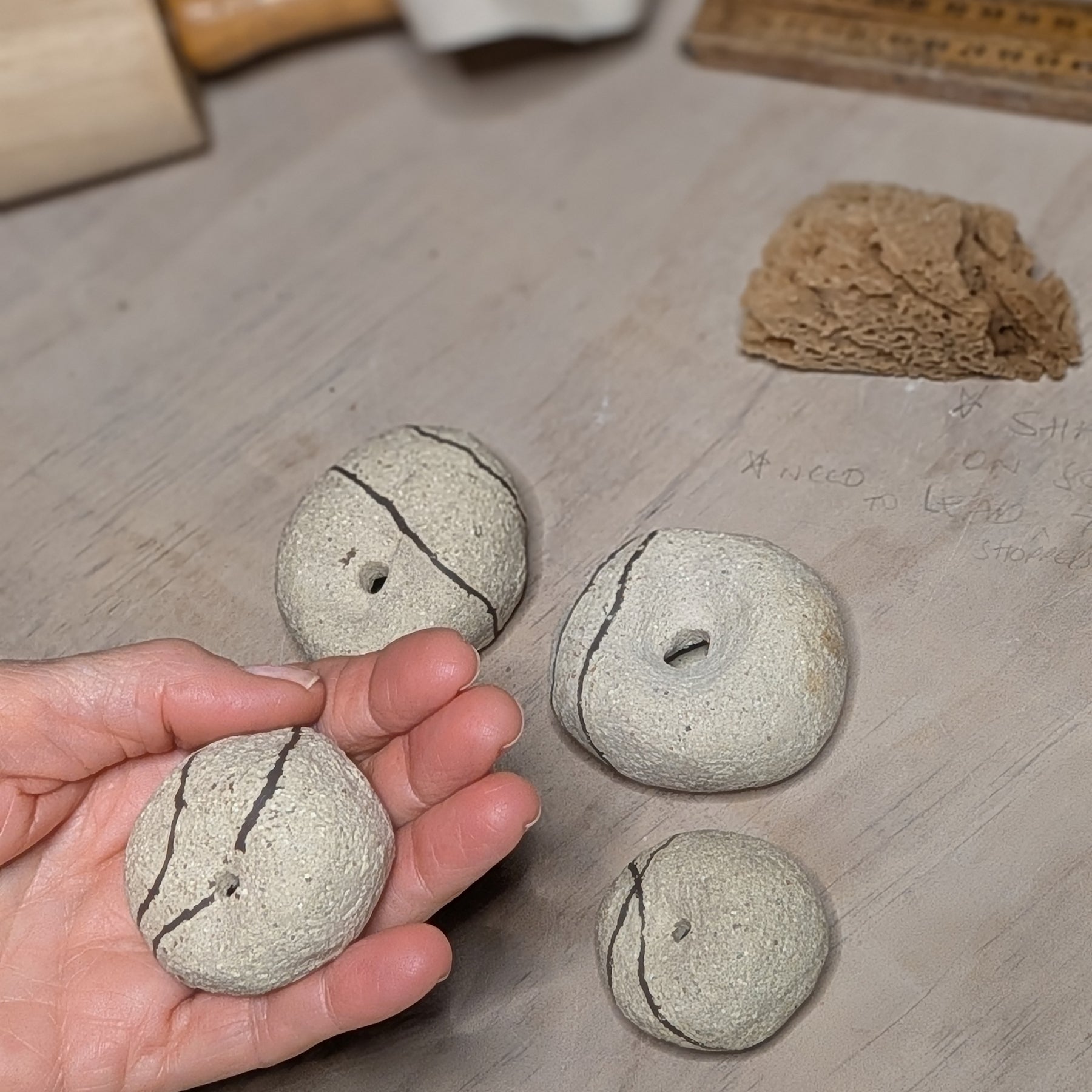 Handmade Ceramic Petite Bud Vase Set (3) | beach pebble vessels • single stem • style