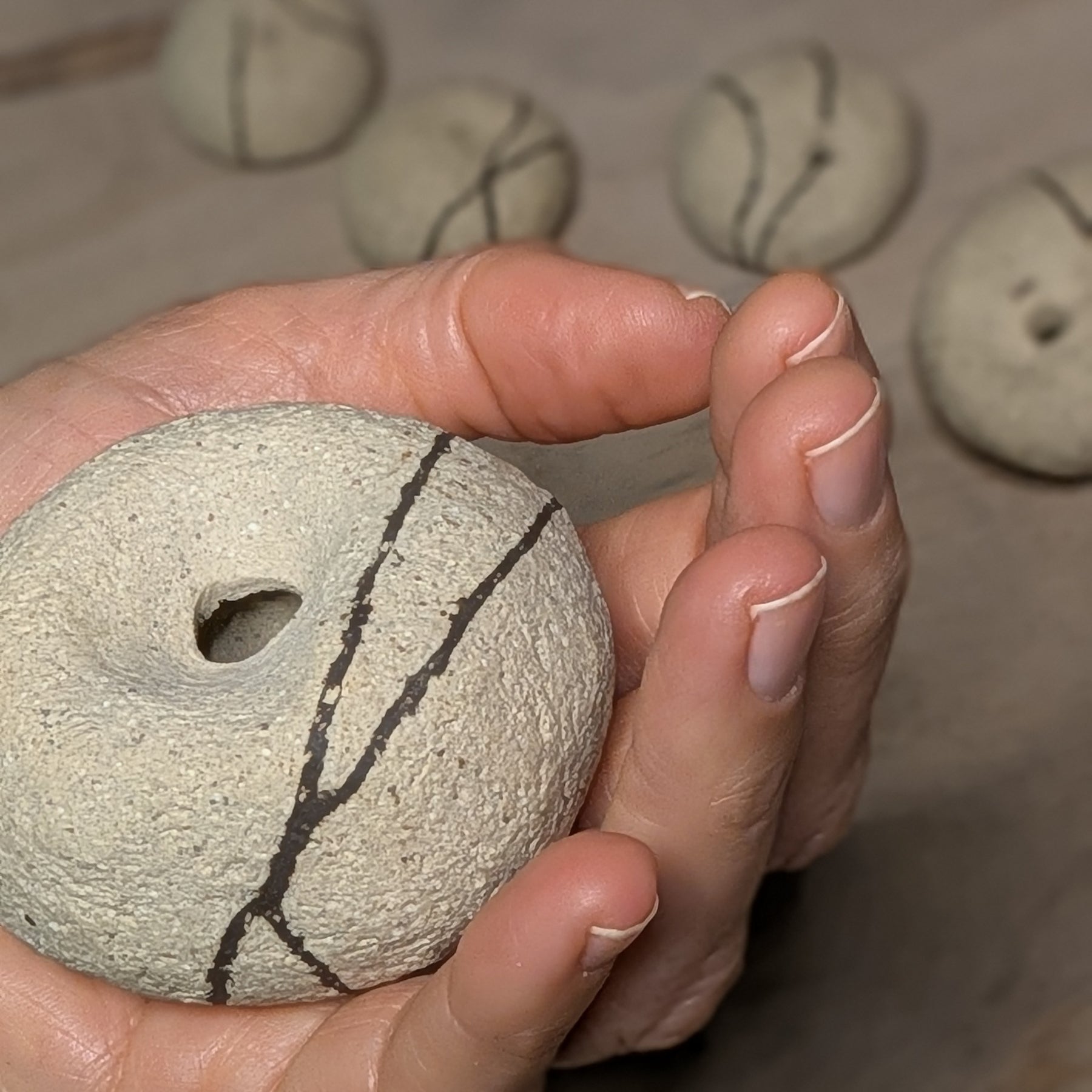 Handmade Ceramic Petite Bud Vase Set (3) | beach pebble vessels • single stem • style