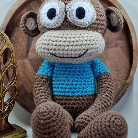 Monkey crochet toy