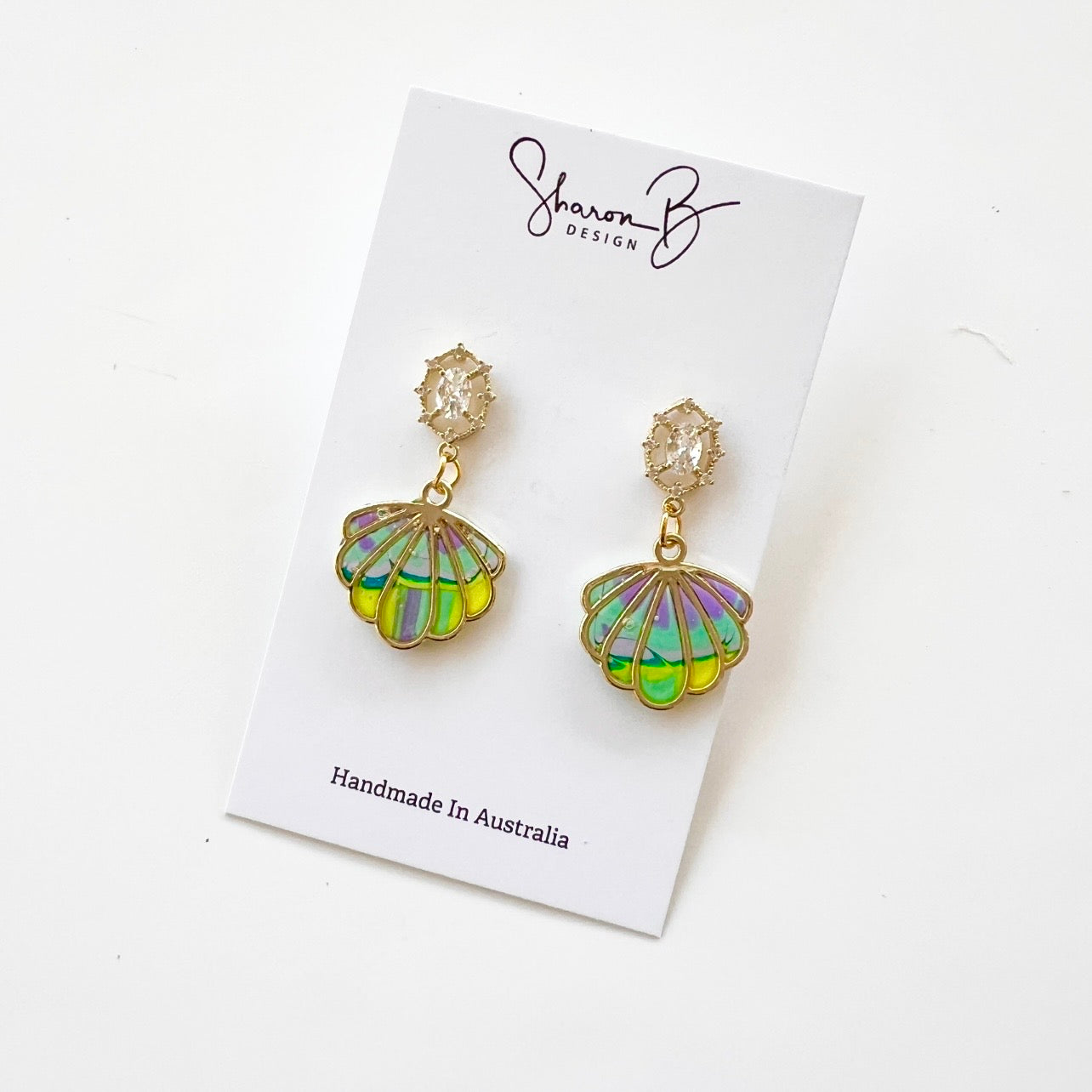 Earrings~Polymer Clay ~ Resin ~ Bezel ~Dangles