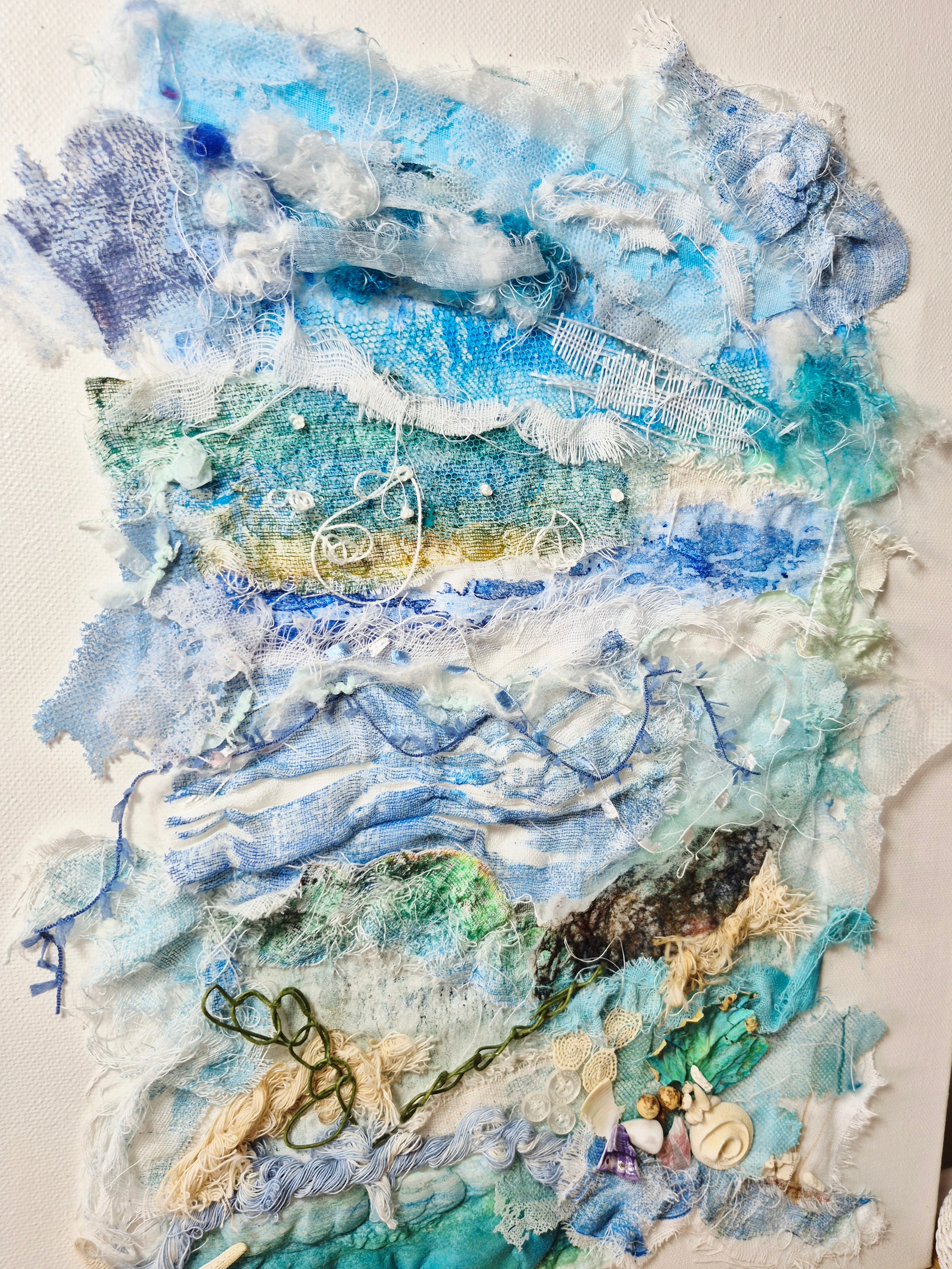 Stormy Seas Mixed Media Art Work
