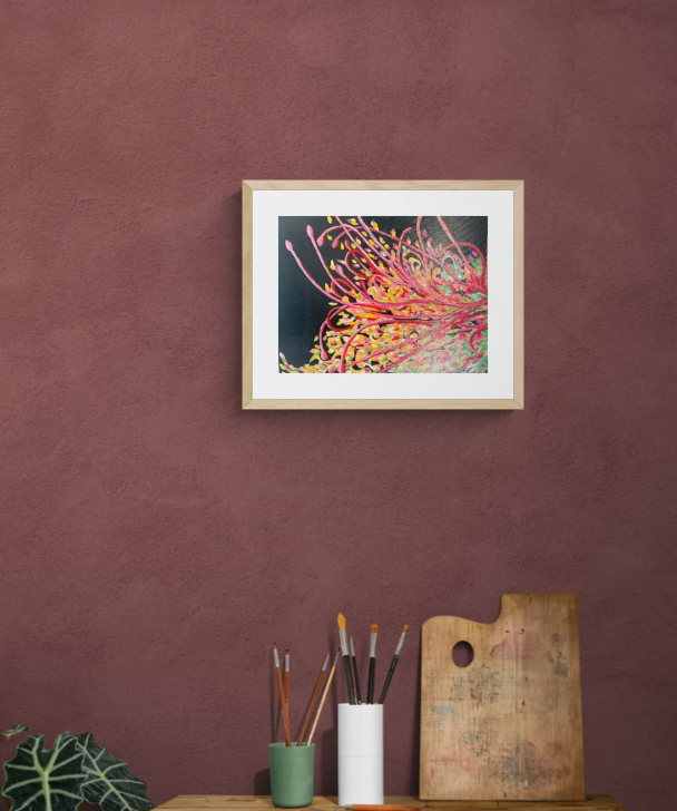 Grevillea Flow - Original Acrylic Painting Australian Native Grevillea