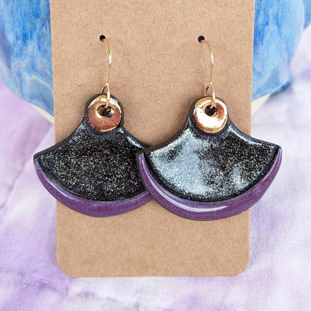 Sparkle Ceramic Earrings. Lightweight, dangle earrings.