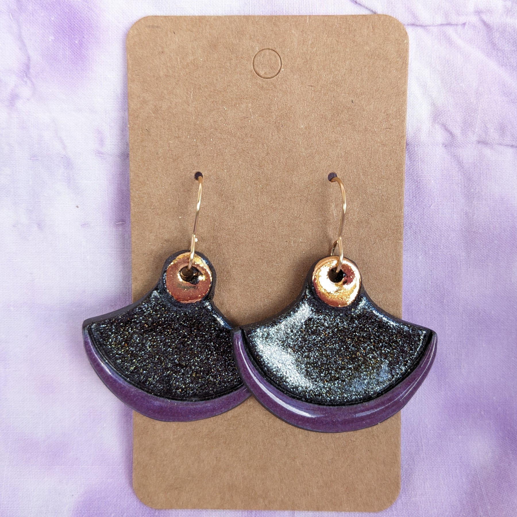 Sparkle Ceramic Earrings. Lightweight, dangle earrings.