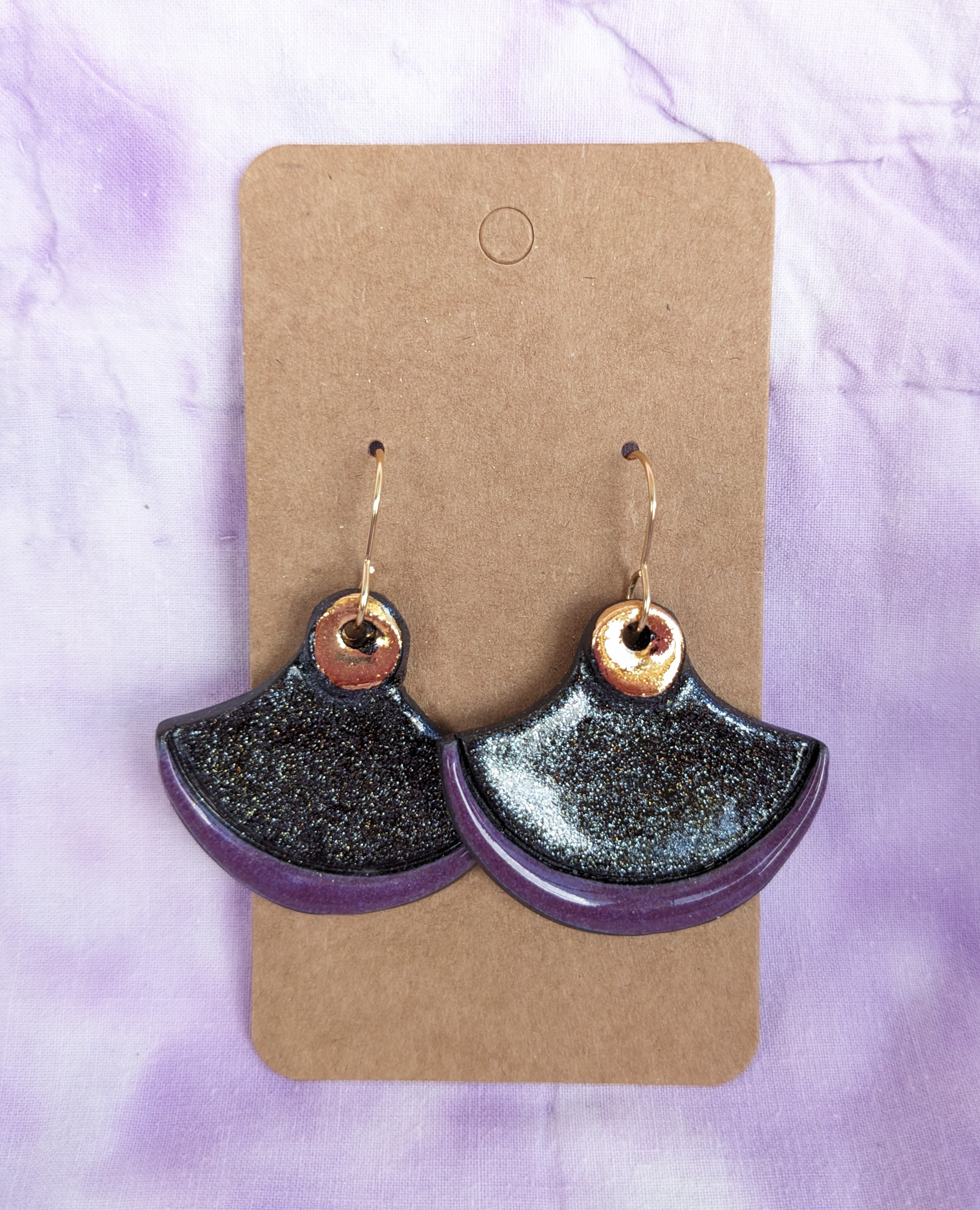 Sparkle Ceramic Earrings. Lightweight, dangle earrings.