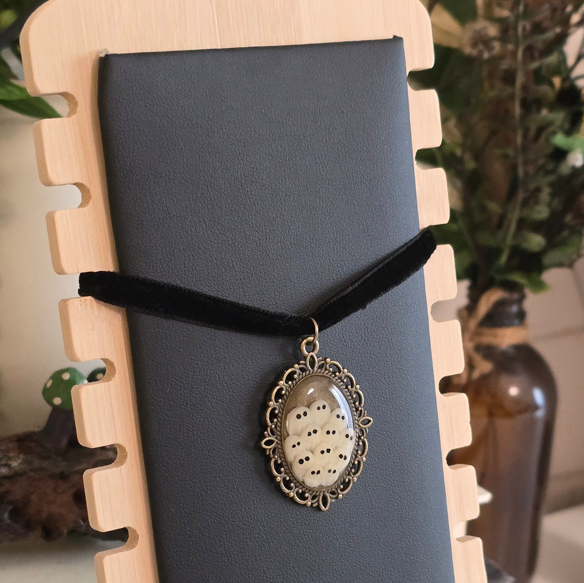 Ghost Family Portrait Necklace