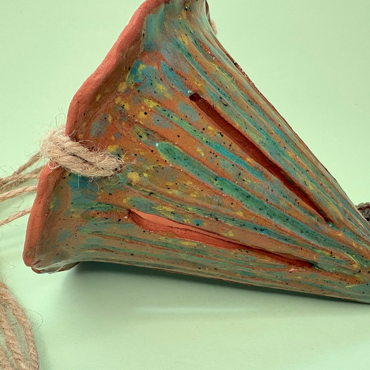 Ceramic hanging cone orchid pot