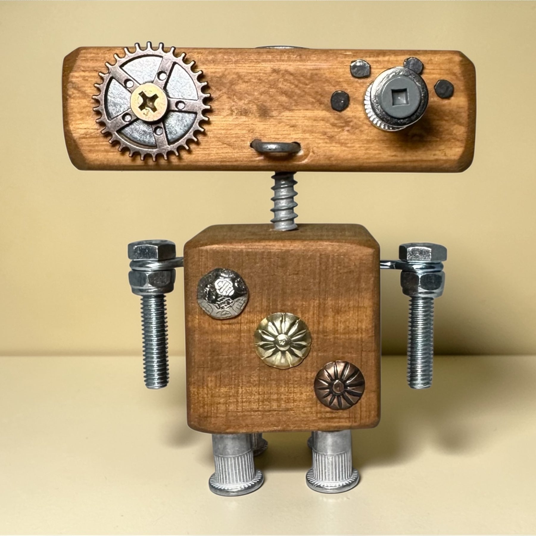 Rupert - Wooden Steampunk Robot