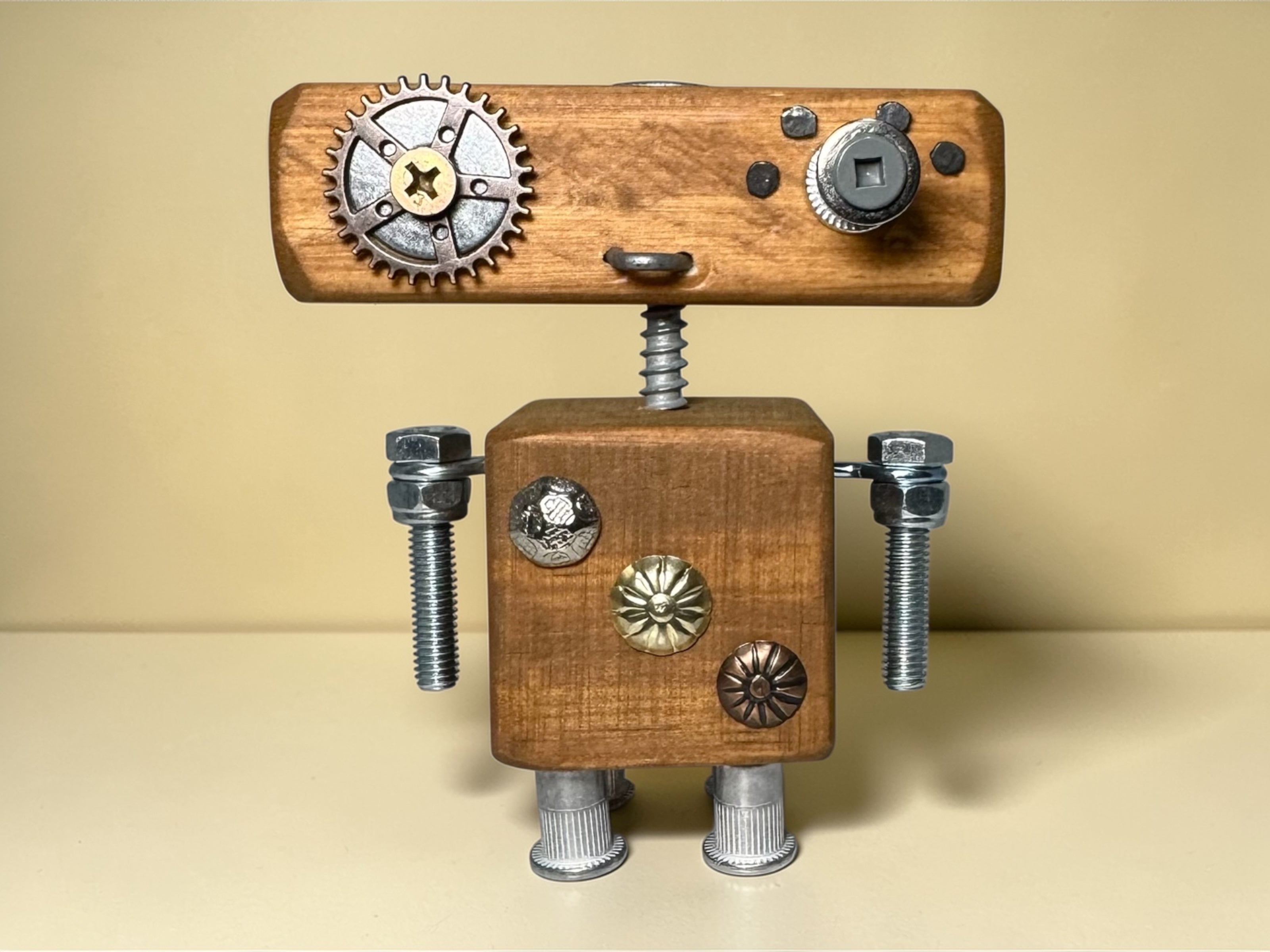 Rupert - Wooden Steampunk Robot