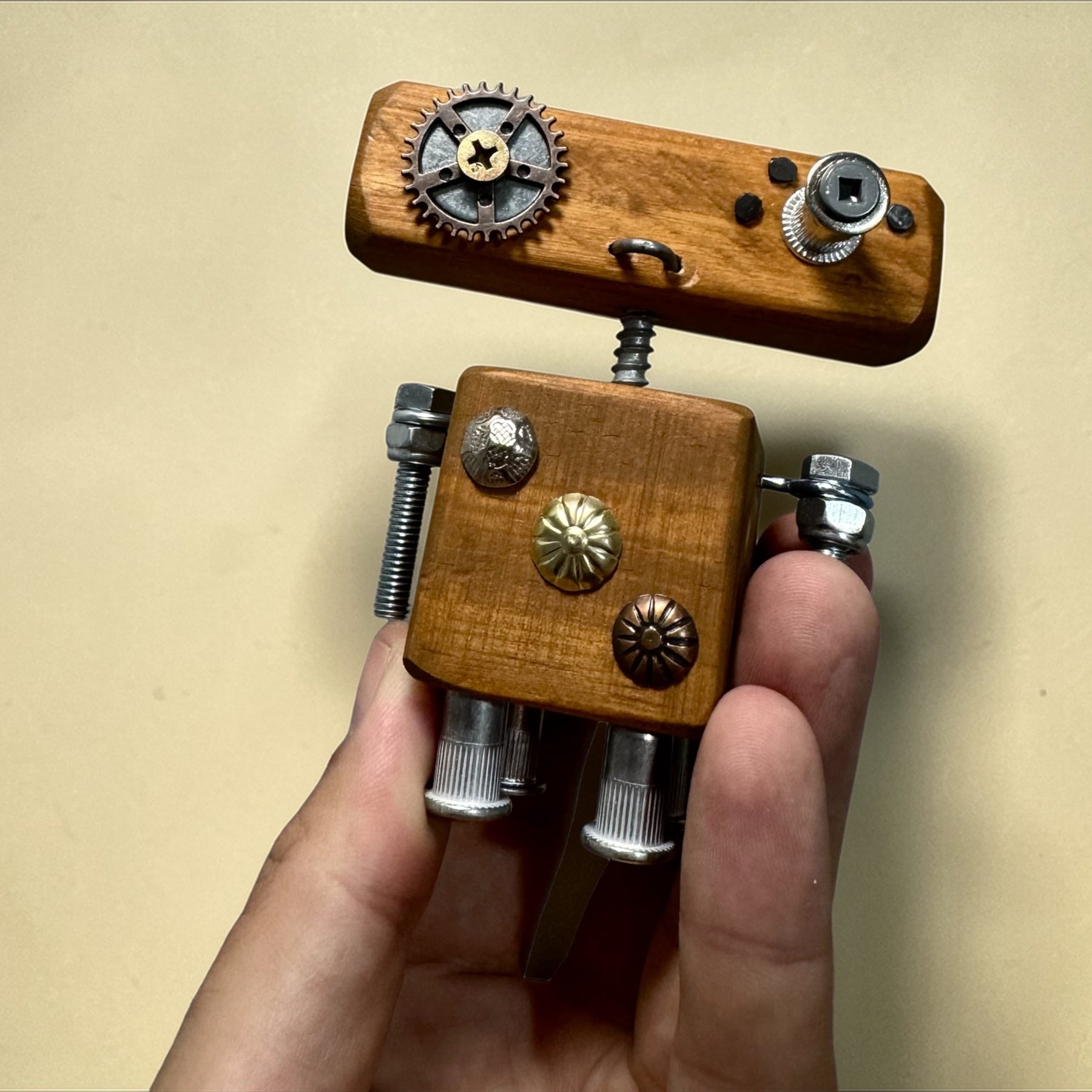 Rupert - Wooden Steampunk Robot