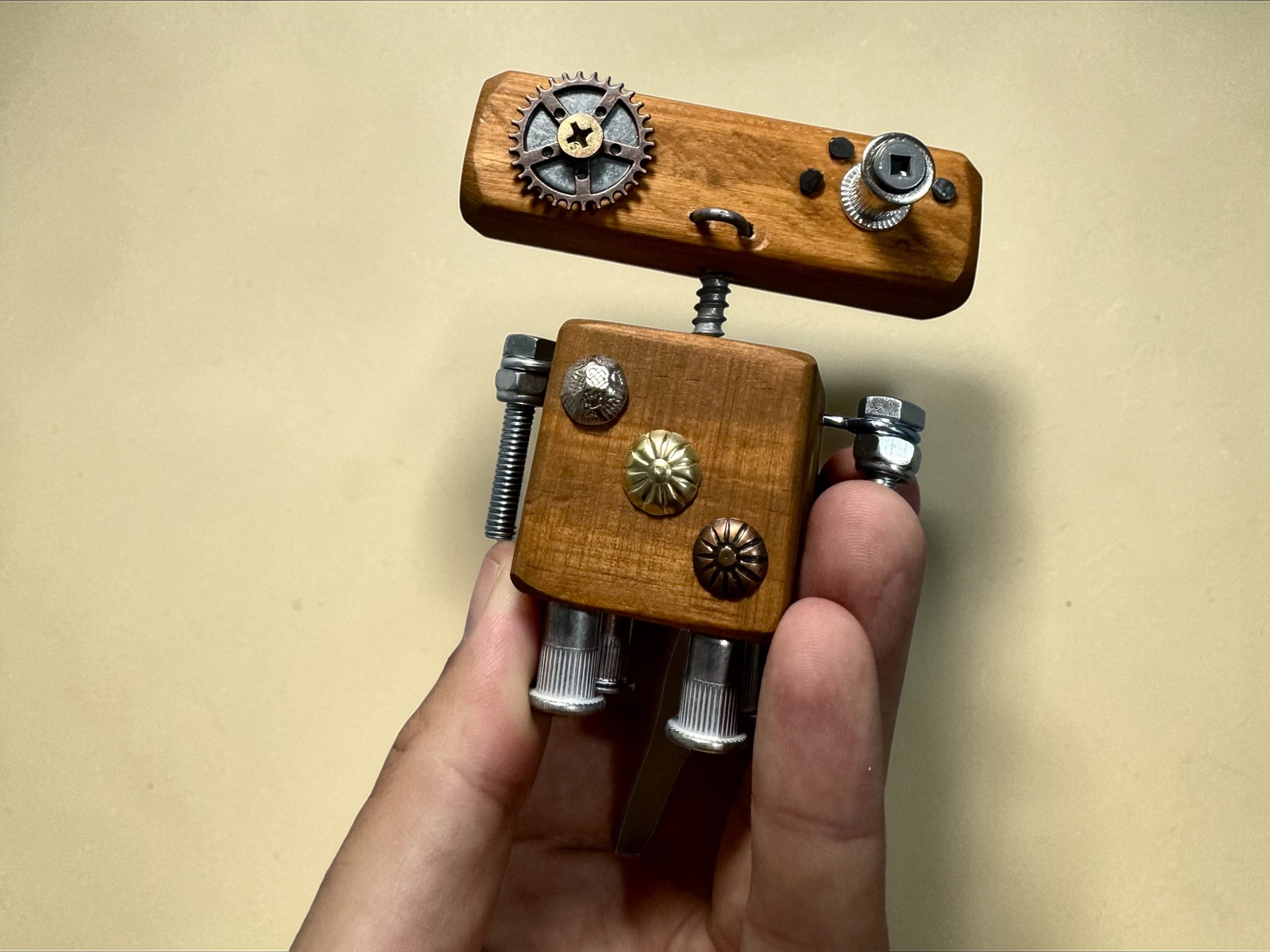 Rupert - Wooden Steampunk Robot