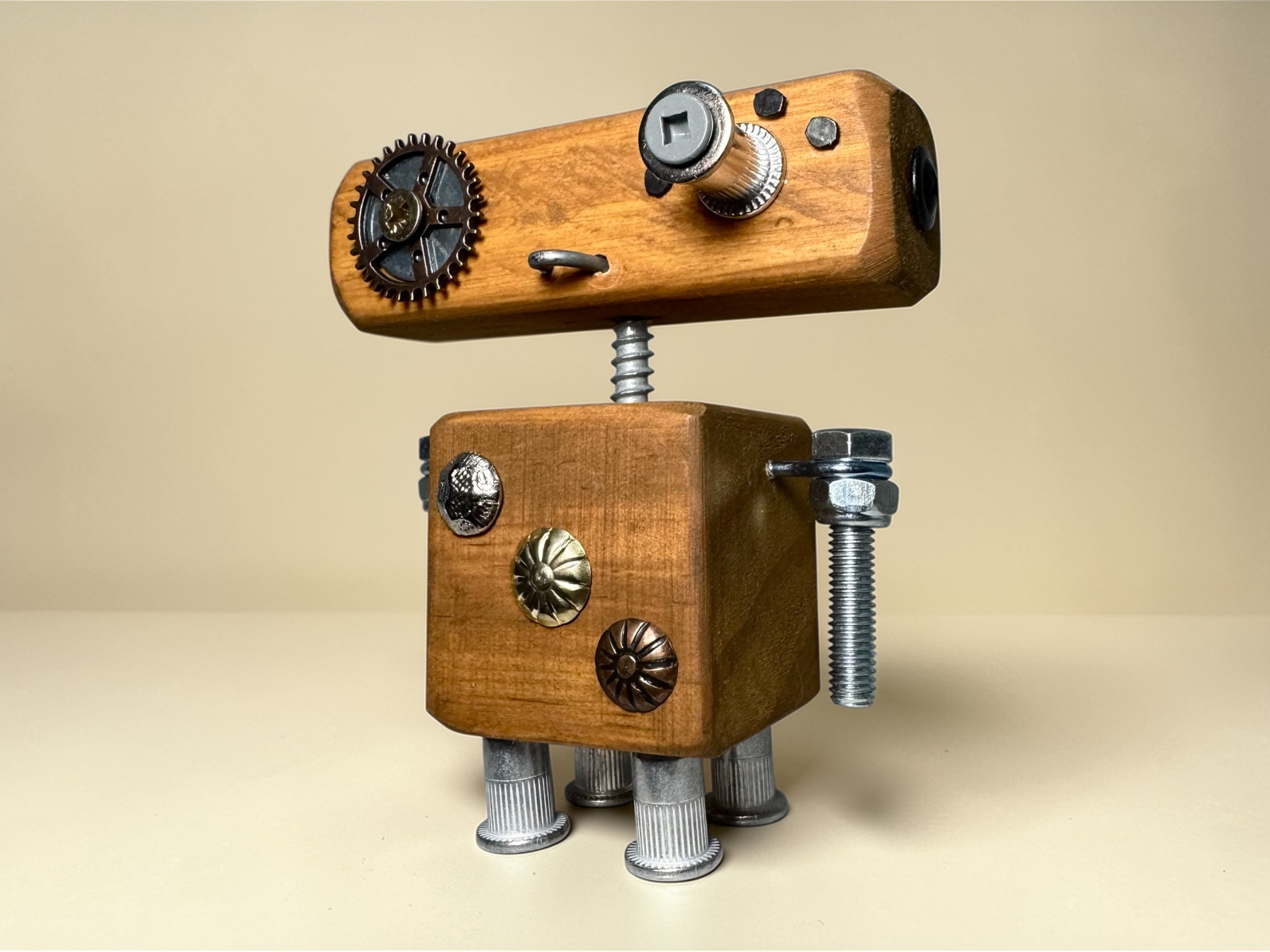 Rupert - Wooden Steampunk Robot