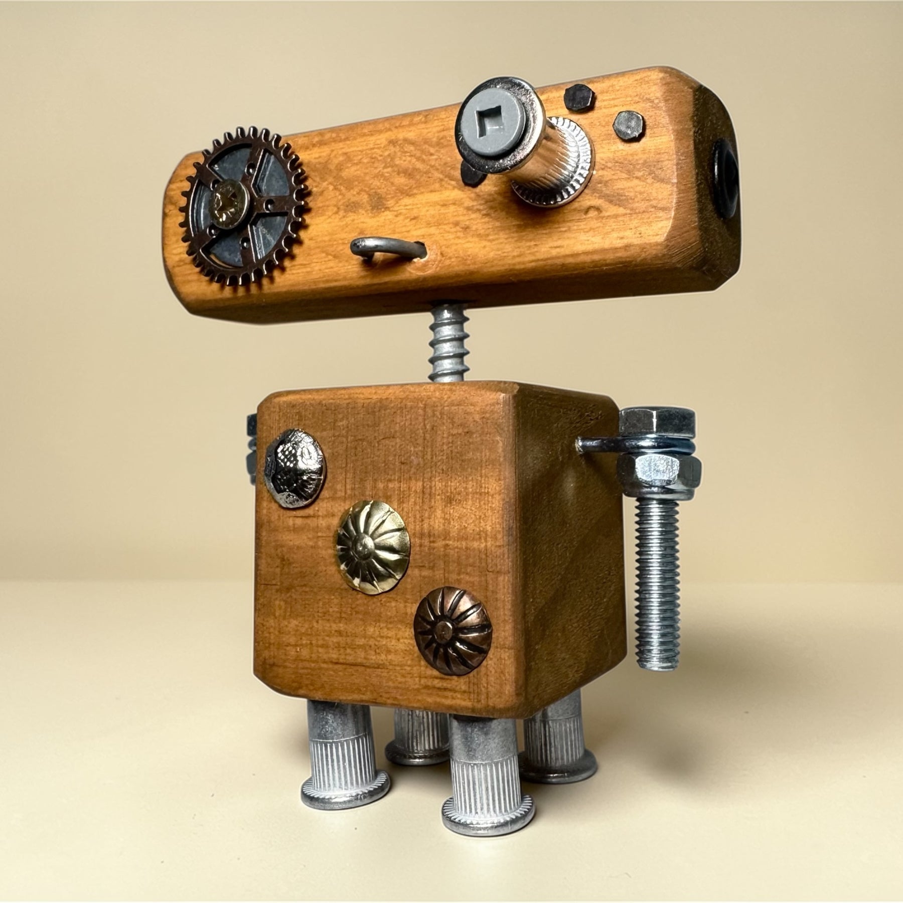 Rupert - Wooden Steampunk Robot