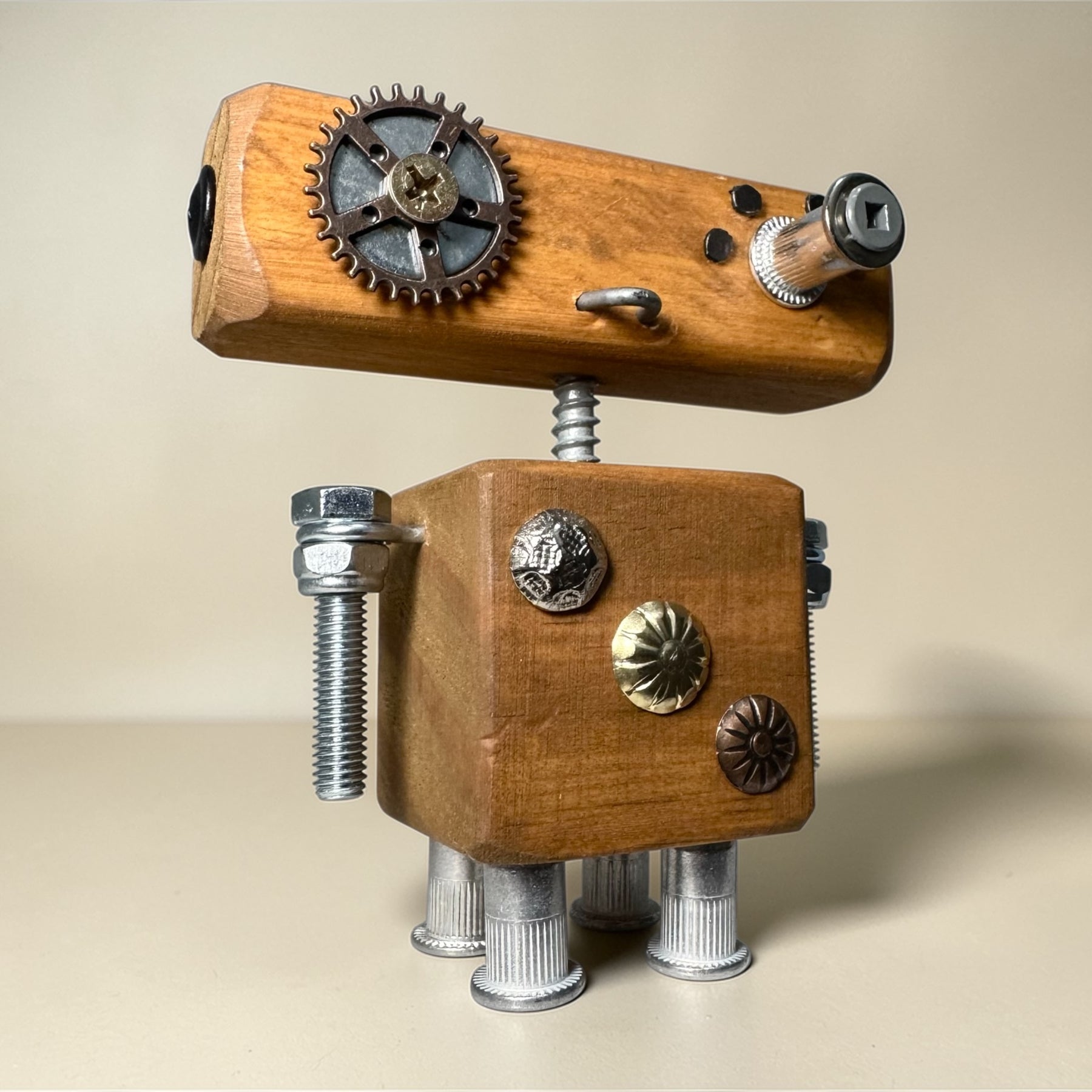 Rupert - Wooden Steampunk Robot