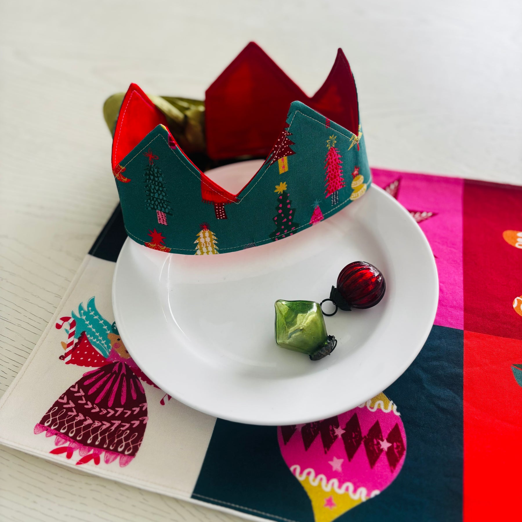 Sustainable Christmas Placemats Handmade