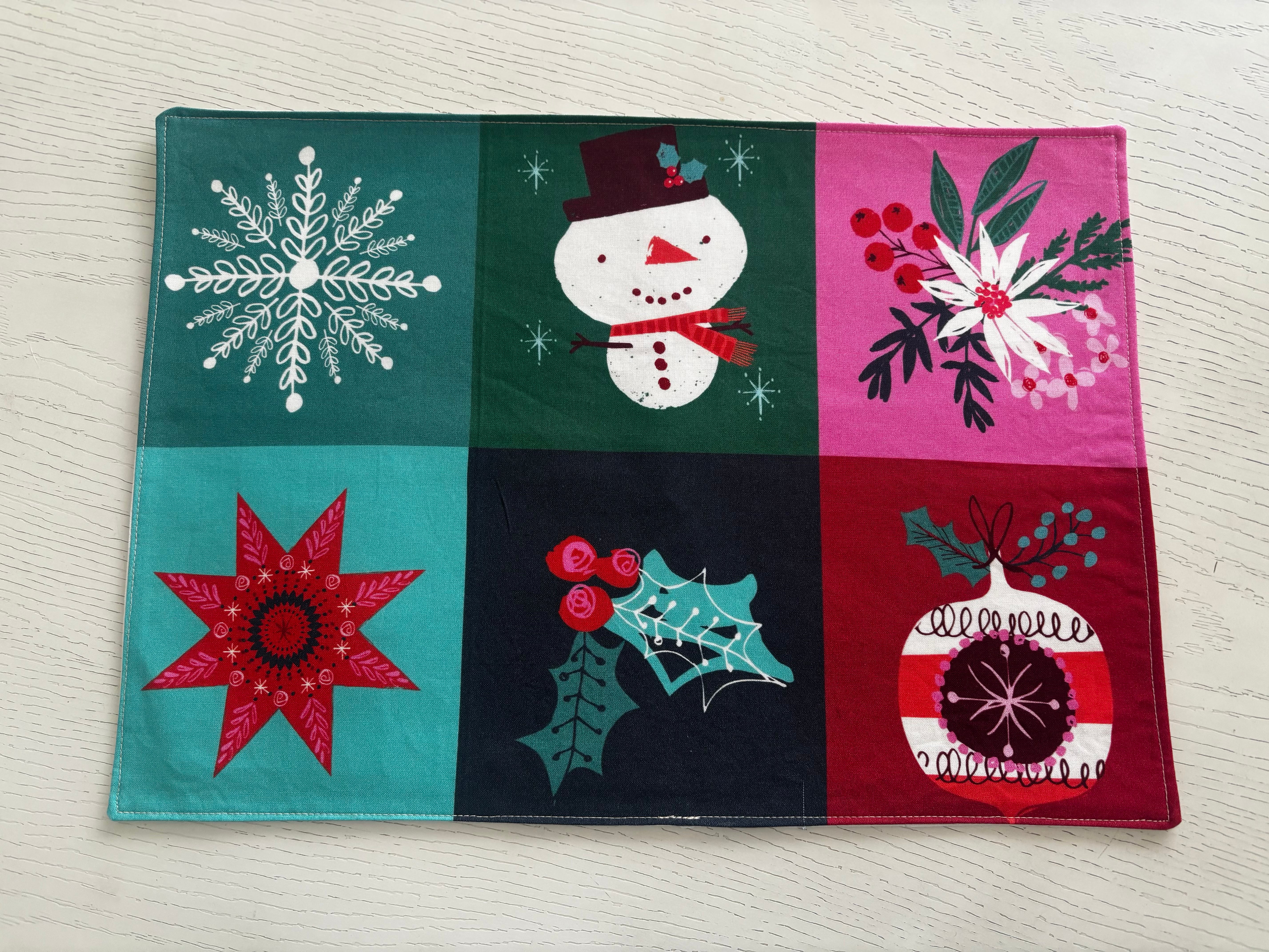 Sustainable Christmas Placemats Handmade