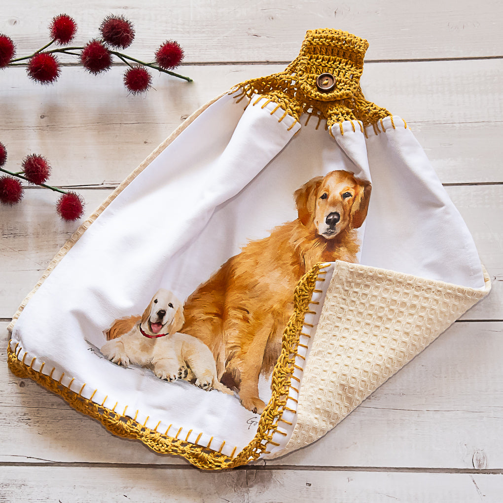 Pet Lovers Hanging Tea Towel / Hand Towels - Double