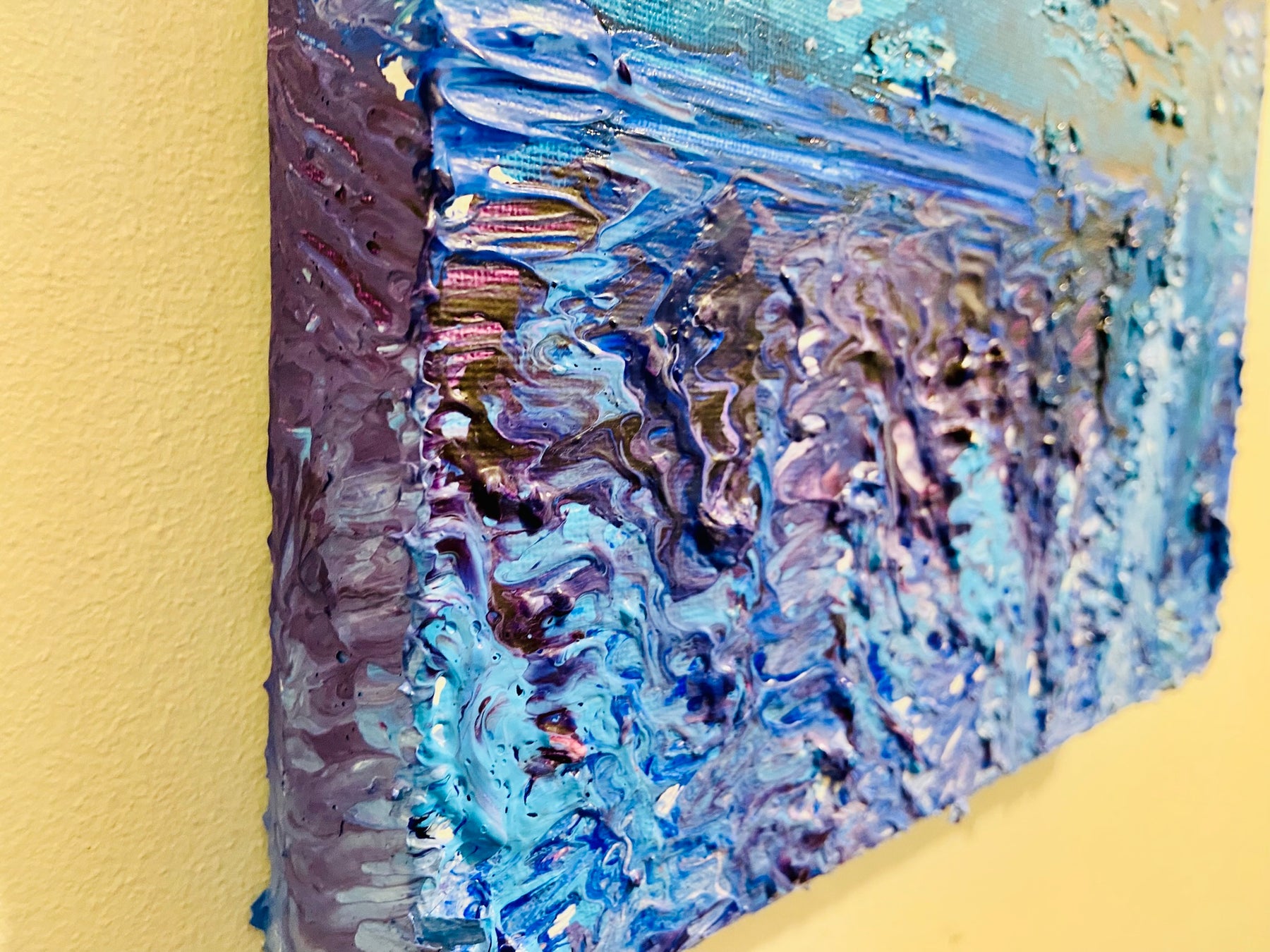 Uta: ORIGINAL CANVAS PAINTING 25.4x25.4x3.5cm by Margo Humphries