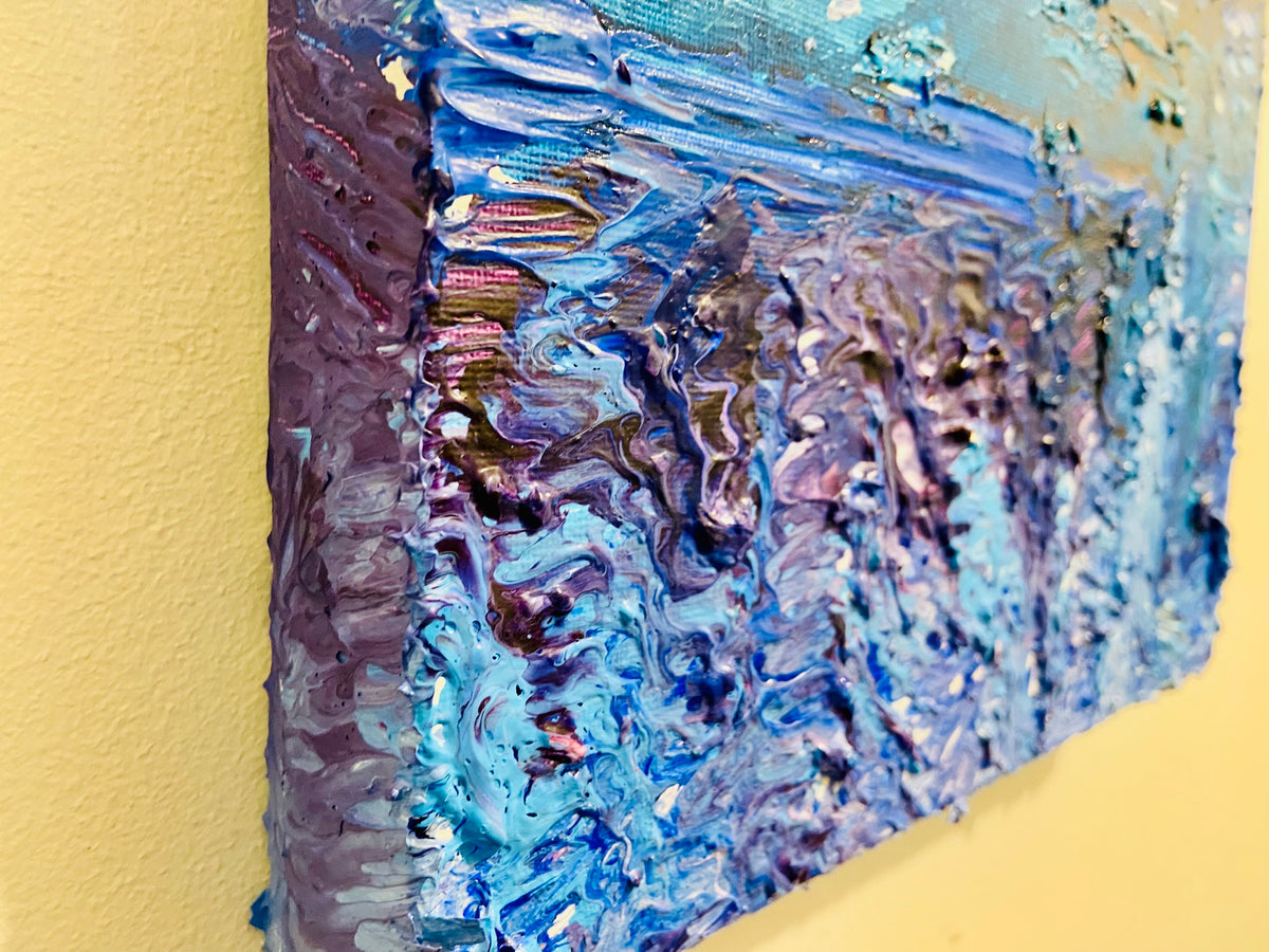 Uta: ORIGINAL CANVAS PAINTING 25.4x25.4x3.5cm by Margo Humphries